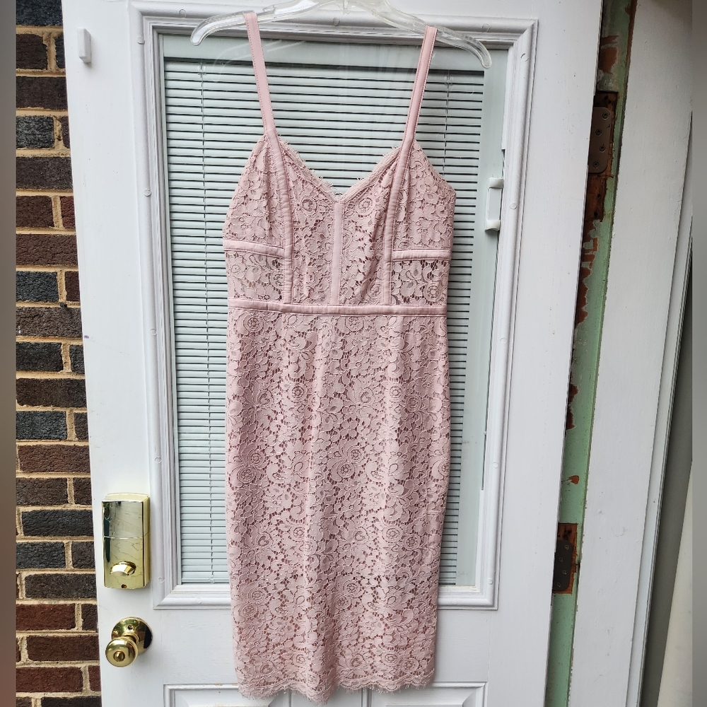 Express Corset style Lace Dress for Wedding Guest